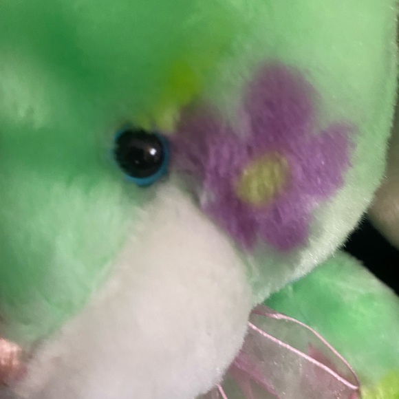 HTF Vintage Floral Bunny Rabbit stuffed animal plush - Picture 3 of 9